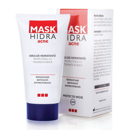 Emulsie hidratanta mask hidra acne, 50 ml, solartium