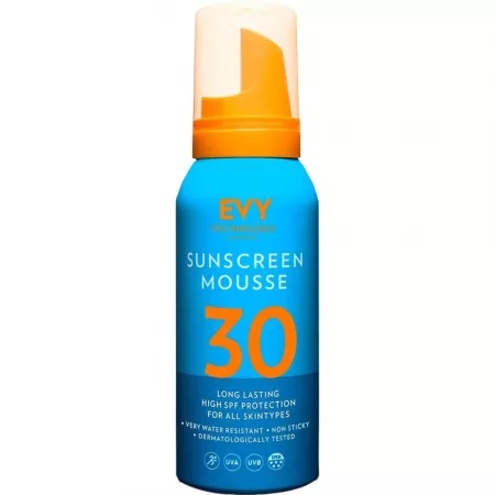 Evy Technology Sunscreen Mousse spuma de protectie solara SPF 30 pentru fata si corp, 100 ml