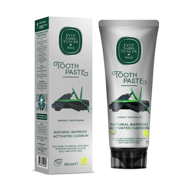 Eyup Sabri Tuncer Pastă de Dinți cu Cărbune Activ din Bambus Natural, 90 ml