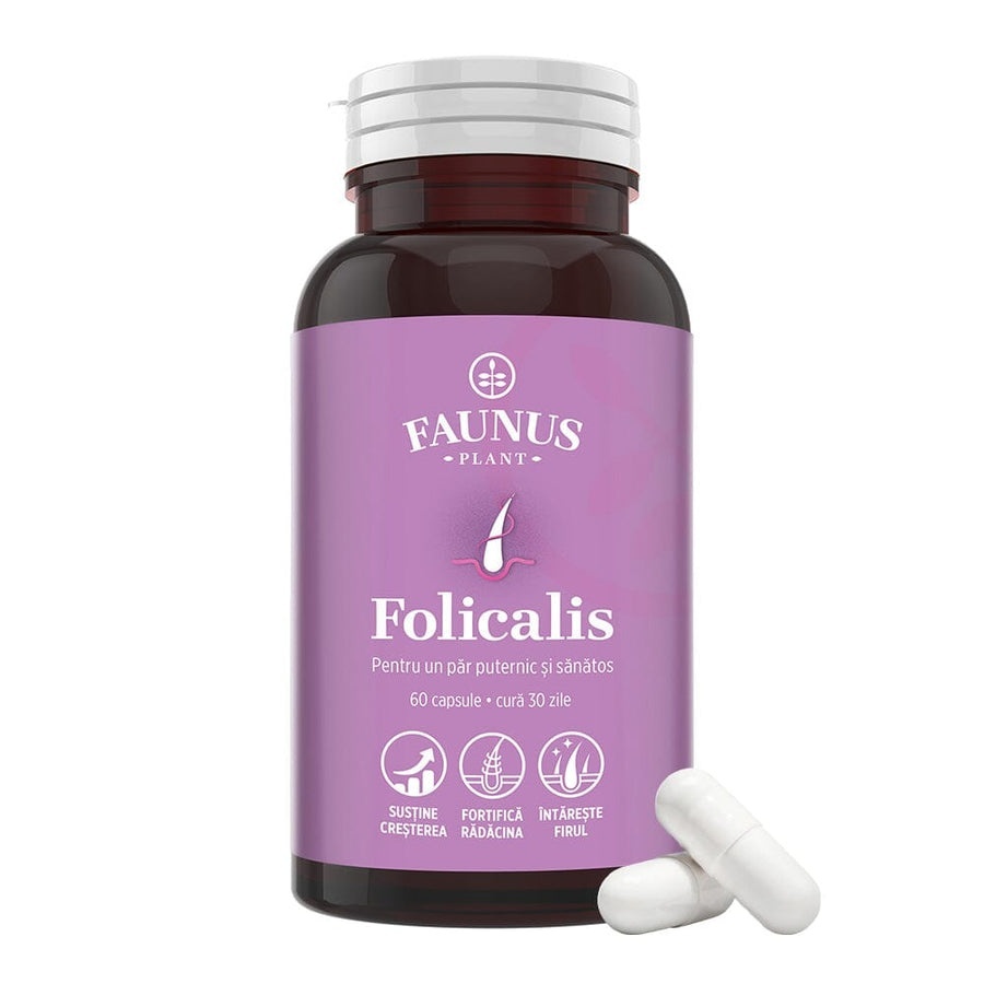 Faunus Folicalis cu colagen marin, biotina, zinc si bambus, 60 capsule