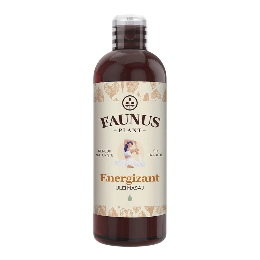 Faunus Ulei de masaj Energizant cu galbenele, sunatoare, portocale si lamaie, 100 ml