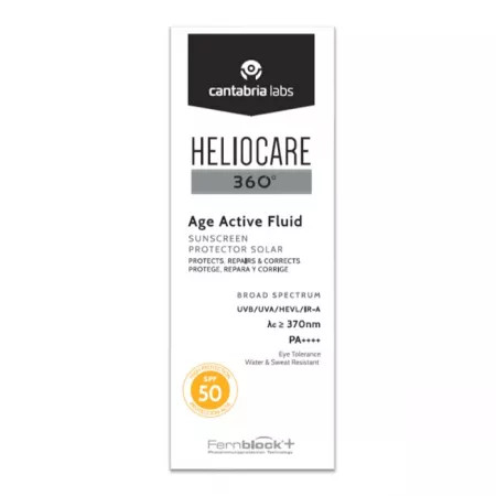 Fluid pentru protectie solara cu spf 50 age active heliocare 360, 50 ml, cantabria labs