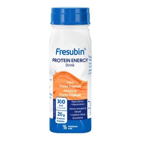 Fresubin protein energy drink fructe tropicale, 4 x 200ml