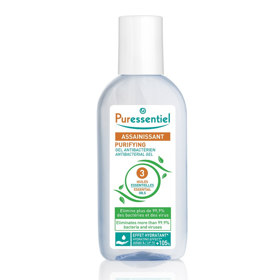 Gel antibacterian cu 3 uleiuri esentiale, 80 ml, puressentiel