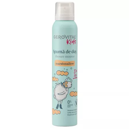Gerovital Kids spuma de dus Marshmallow, 200 ml