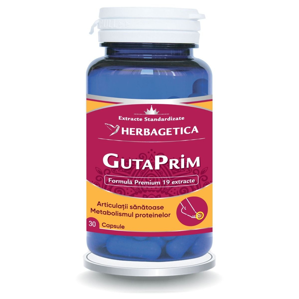Herbagetica GutaPrim, 30 capsule