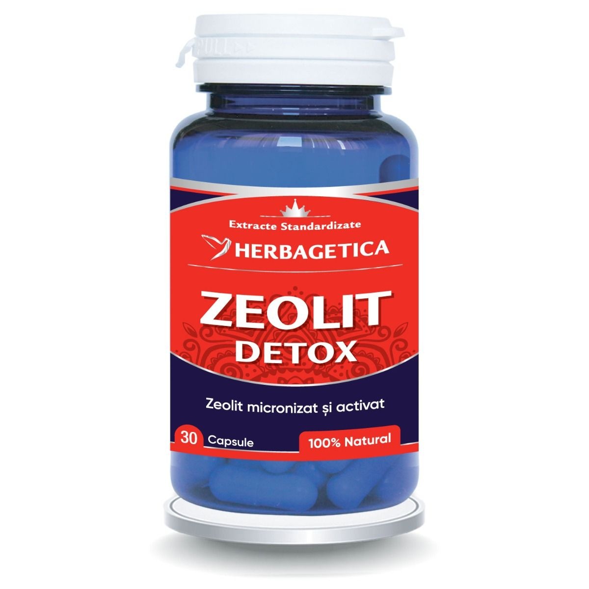 Herbagetica Zeolit Detox, 30 capsule