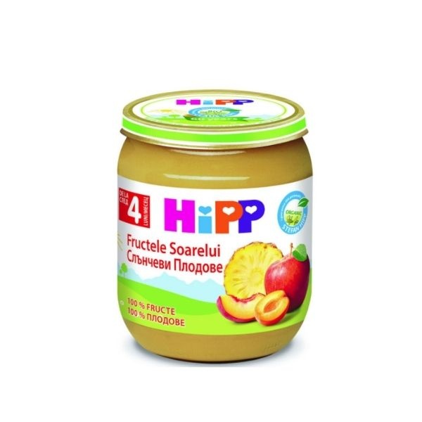 HiPP Piure Eco Fructele Soarelui, de la 4 luni, 125 g