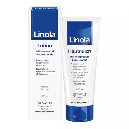 Linola Lotiune pentru Corp - 200ml, Piele Uscată, Fără Chimicale