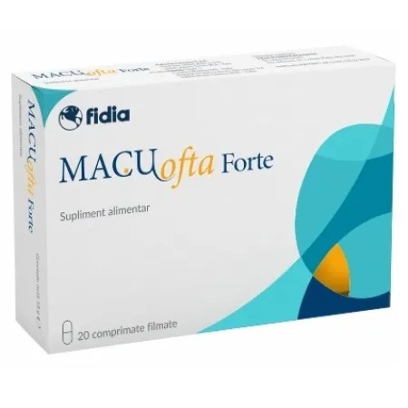 Macuofta Forte pentru sanatatea ochilor, 20 comprimate, Fidia