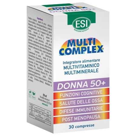 Multicomplex Femei +50 Multivitamine și Multiminerale, 30 comprimate, Esi Spa