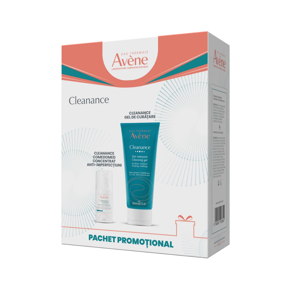 Pachet promotional comedomed 30 ml + cleanance gel de curatare 200ml, avene