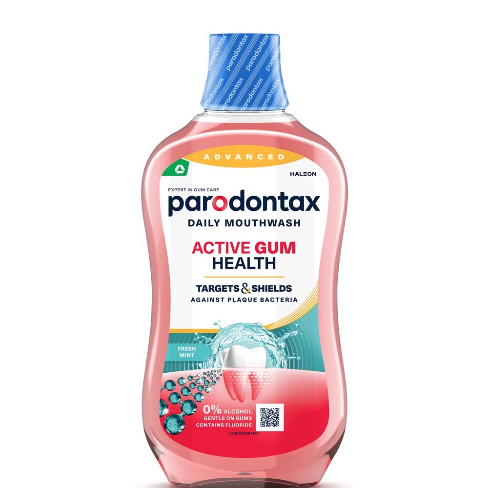 Parodontax Active Gum Health Fresh Mint Apă de Gură fără Alcool, 500 ml