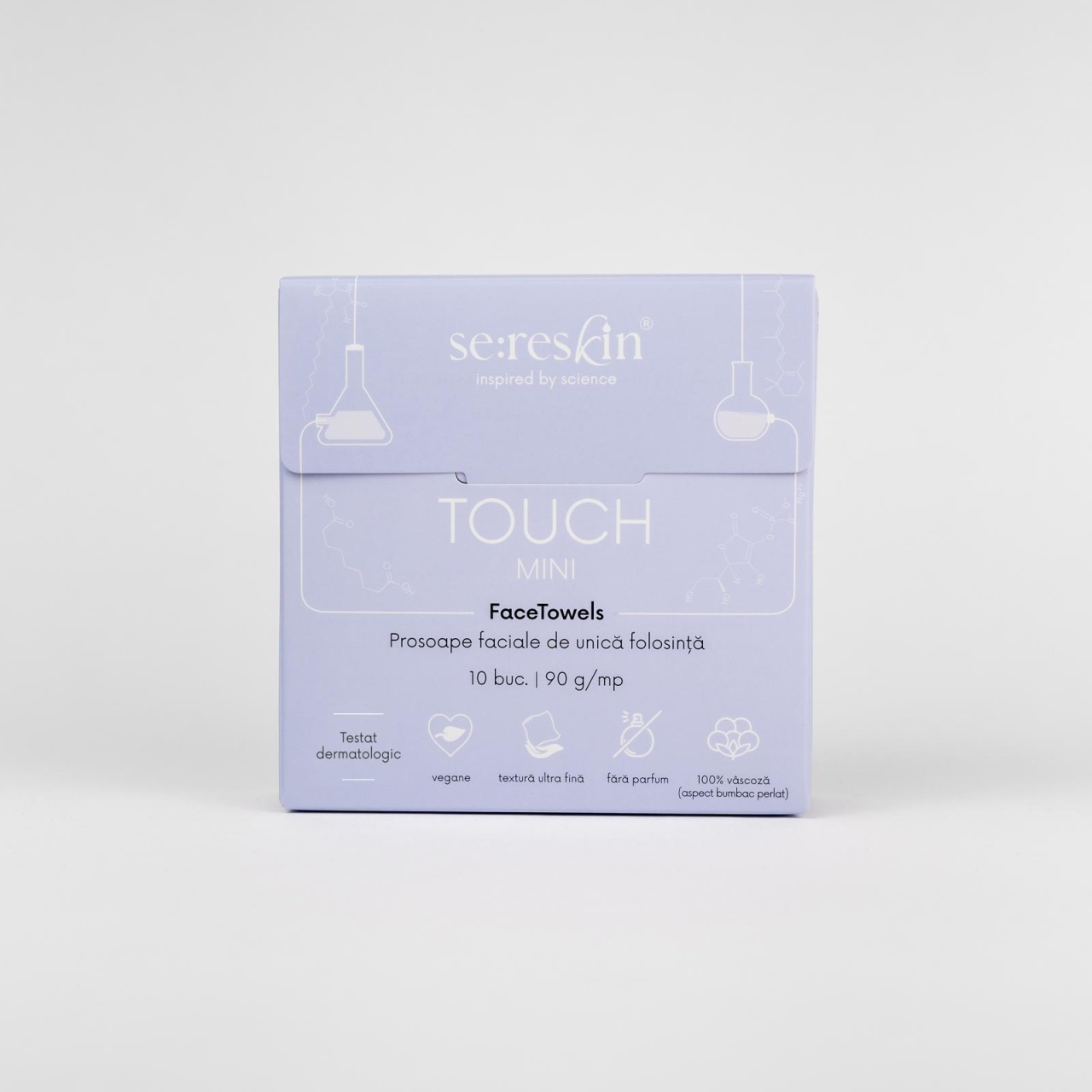 Prosoape faciale de unică folosință Touch Mini, 10 bucăți, Se:Reskin