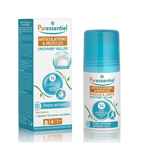 Roller cu 14 uleiuri esentiale muscle & joints cryo, 75 ml, puressentiel