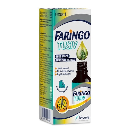 Sirop faringo tusiv, 120 ml, terapia