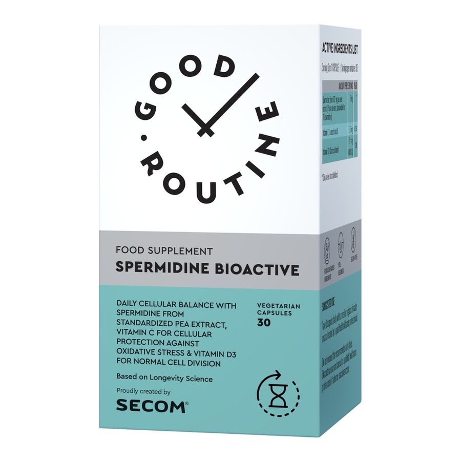 Super Pret Spermidine Bioactive, 30 capsule vegetale, Good Routine, Secom - Clasic Longevitate si Antioxidanti farmaciilenapofarm.ro Super Pret Spermidine Bioactive, 30 capsule vegetale, Good Routine, Secom - Clasic Longevitate si Antioxidanti farmaciilenapofarm.ro
