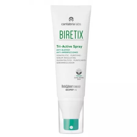 Spray anti-imperfecțiuni pentru ten acneic biretix tri-active, 100 ml, cantabria labs