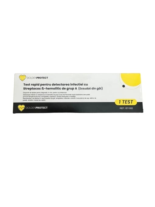 Test rapid Streptococ A, 1test, Golden Protect