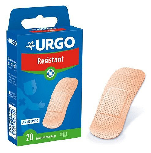 Urgo Rezistent plasturi antiseptici asortati, 20 bucati