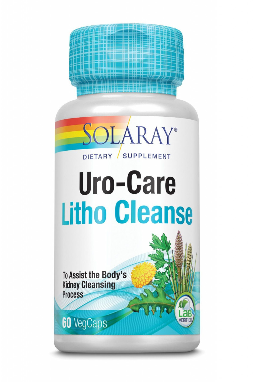 Uro-care litho cleanse 60 capsule solaray, secom