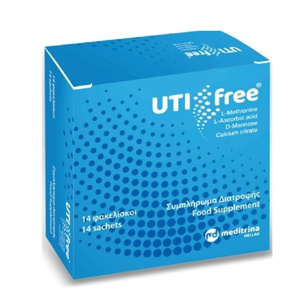 UTI-Free pulbere cu D-manoza si L-metionina, 14 plicuri, Meditrina