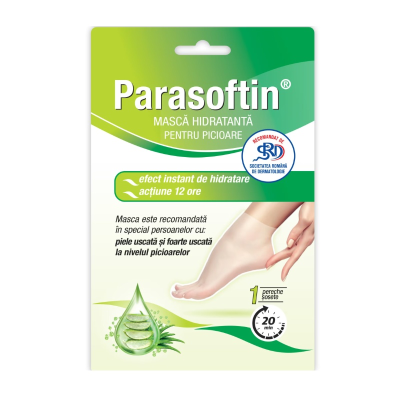 Zdrovit Parasoftin Mască Hidratantă pentru Picioare, 1 pereche