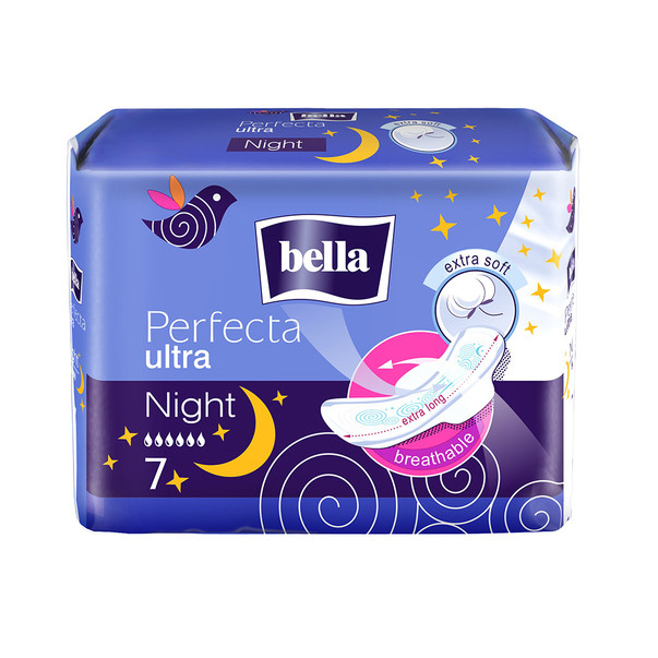 Absorbante perfecta ultra night extra soft, 7 bucati, bella