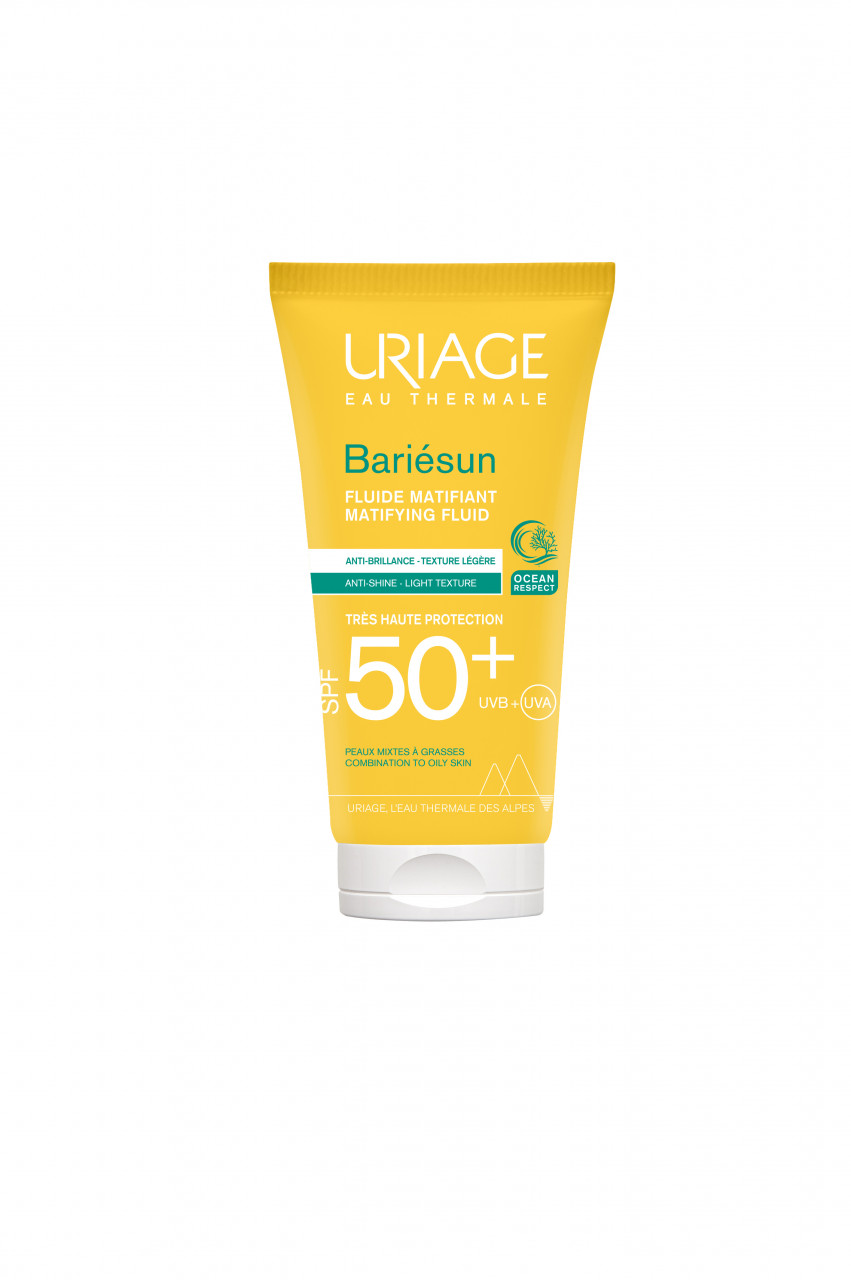 Bariesun fluid matifiant spf50+, 50ml, uriage