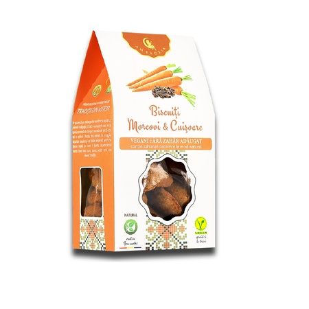 Biscuiti cu morcovi și cuisoare, 130 g, Hiper Ambrozia