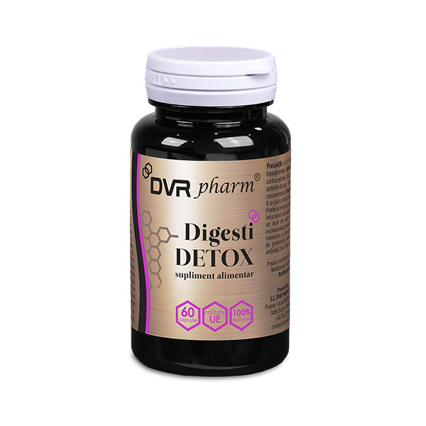 DIGESTIV DETOX x60cps - Supliment Natural pentru Digestie și Detoxifiere, 35.31 RON