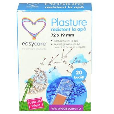 EasyCare Plasturi Rezistenți la Apă 72 x 19 mm, 20 bucăți