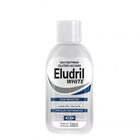 Eludril white apa de gura anti-pete, 500 ml