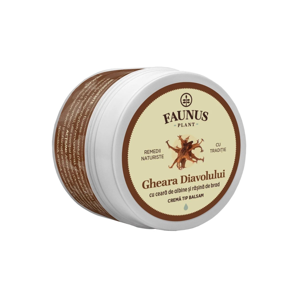Faunus Crema-balsam cu gheara-diavolului si rasina de brad, 50 ml