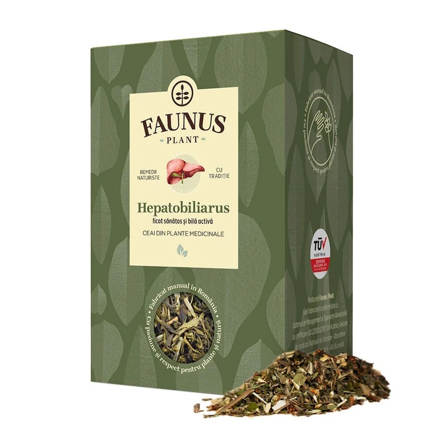Faunus Hepatobiliarus ceai din 7 plante, 90 g