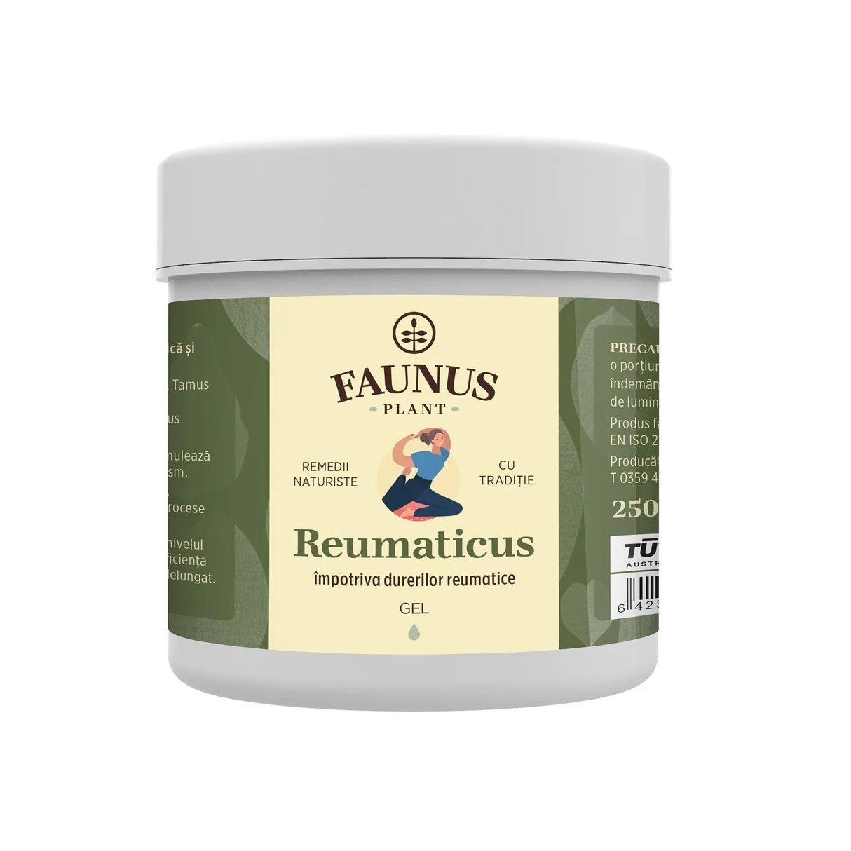 Faunus Reumaticus gel cu untul-pamantului, tataneasa si arnica, 250 ml
