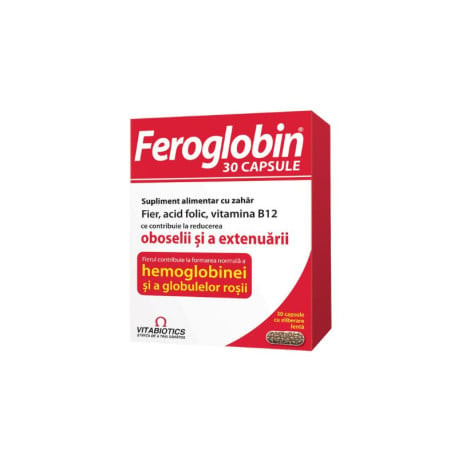 Feroglobin 30 capsule - Supliment cu Fier pentru Sănătatea Sanguină