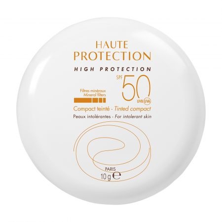 Fond de ten compact pentru protectie solara SPF 50+ Avene Nuanta Dore, 10g
