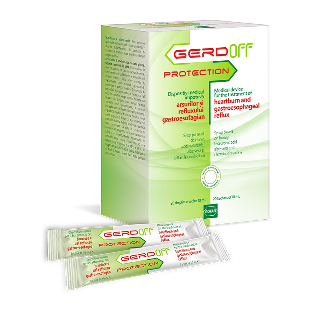 Gerdoff Protection - Soluție Naturală pentru Reflux Gastroesofagian