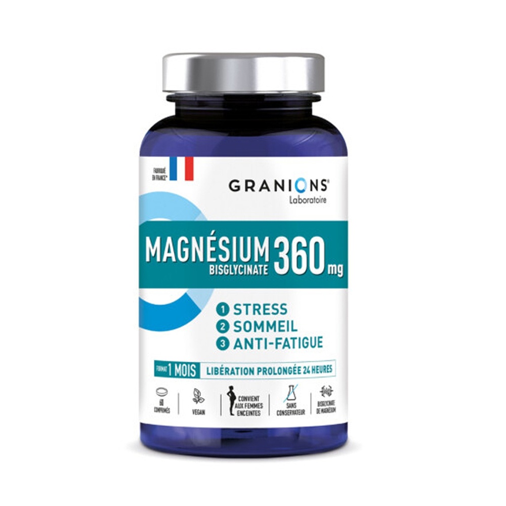 Granions LGN Magneziu 360 mg bisglicinat cu vitamina B6, 60 comprimate