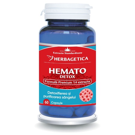 Hematodetox, 60 capsule, Herbagetica