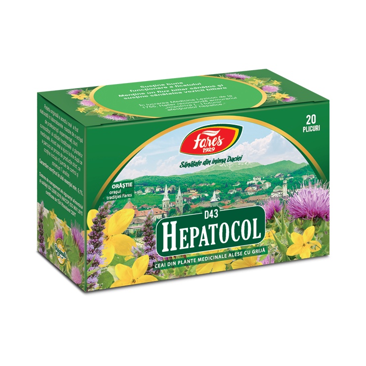 Hepatocol, D43, 20 plicuri, Fares