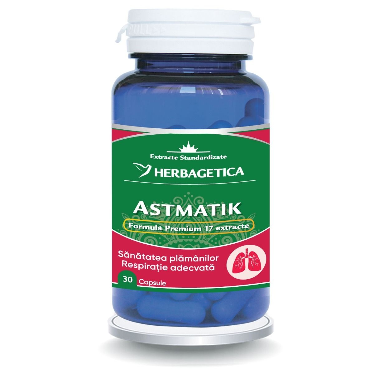 Herbagetica Astmatik, 30 capsule