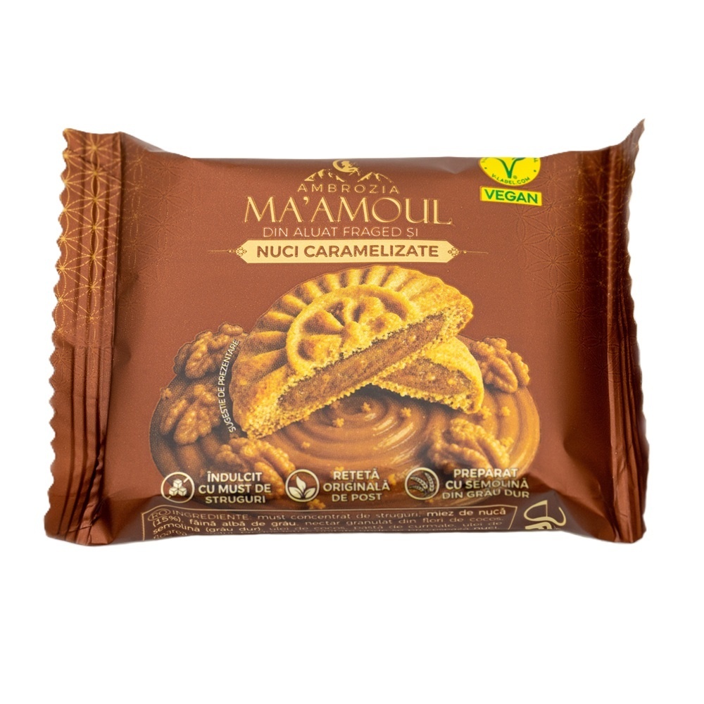 Hiper Ambrozia Maamoul Biscuite cu Nuci Caramelizate, 50 g
