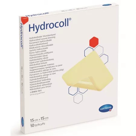 Pansament hidrocoloidal hydrocoll 15x15 cm, 5 bucati, hartmann