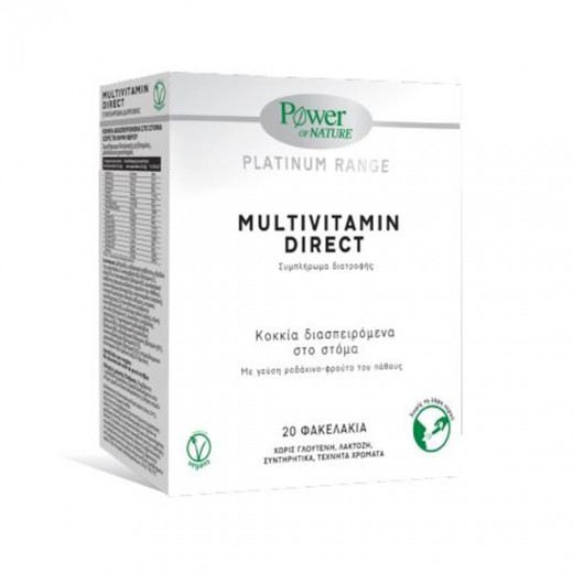 Platinum range multivitamin direct, 20 plicuri, power of nature