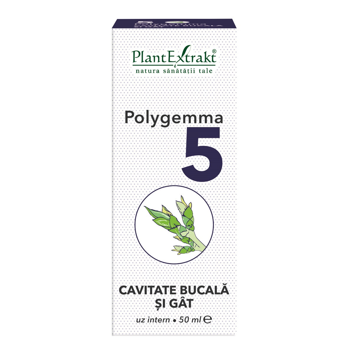 Polygemma 5, cavitate bucala si gat, 50 ml, plant extrakt