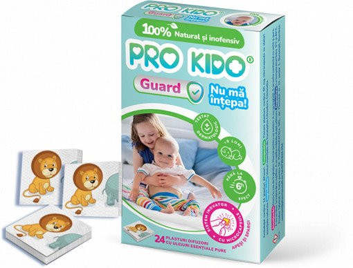 Pro kido guard plasturi difuzori anti-tantari pentru bebelusi si copii, 24 buc