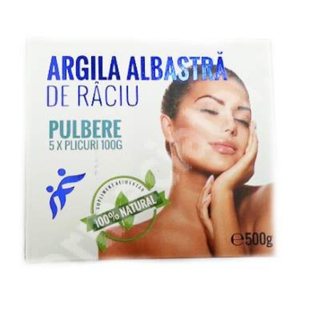 Pulbere de Argilă Albastră de Raciu, 5x 100 gr, Romcos