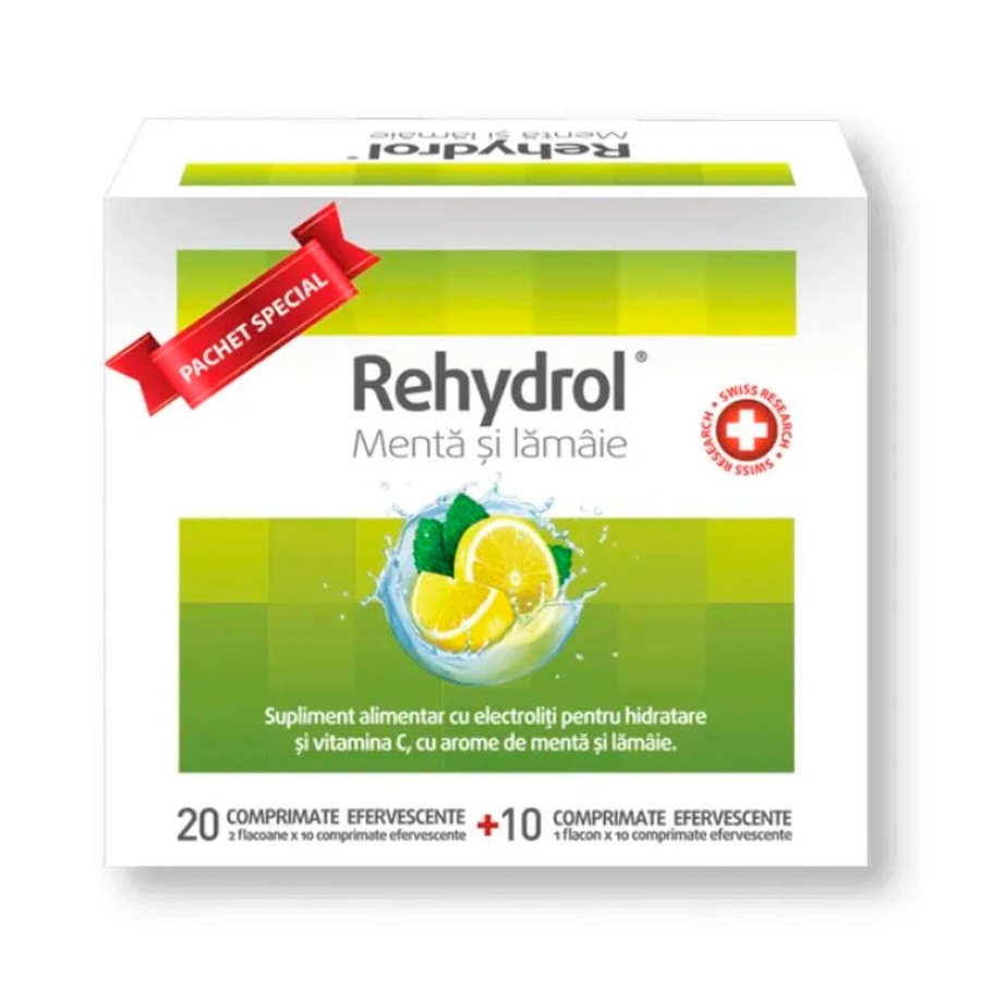 Rehydrol Menta și Lămăie - Rehidratare Eficientă cu MBA Pharma